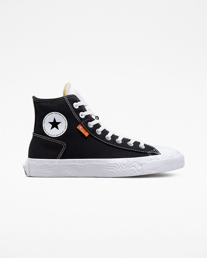 Men\'s Converse Chuck Taylor Alt Star Canvas High Top Shoes Black / White | AU 68193D